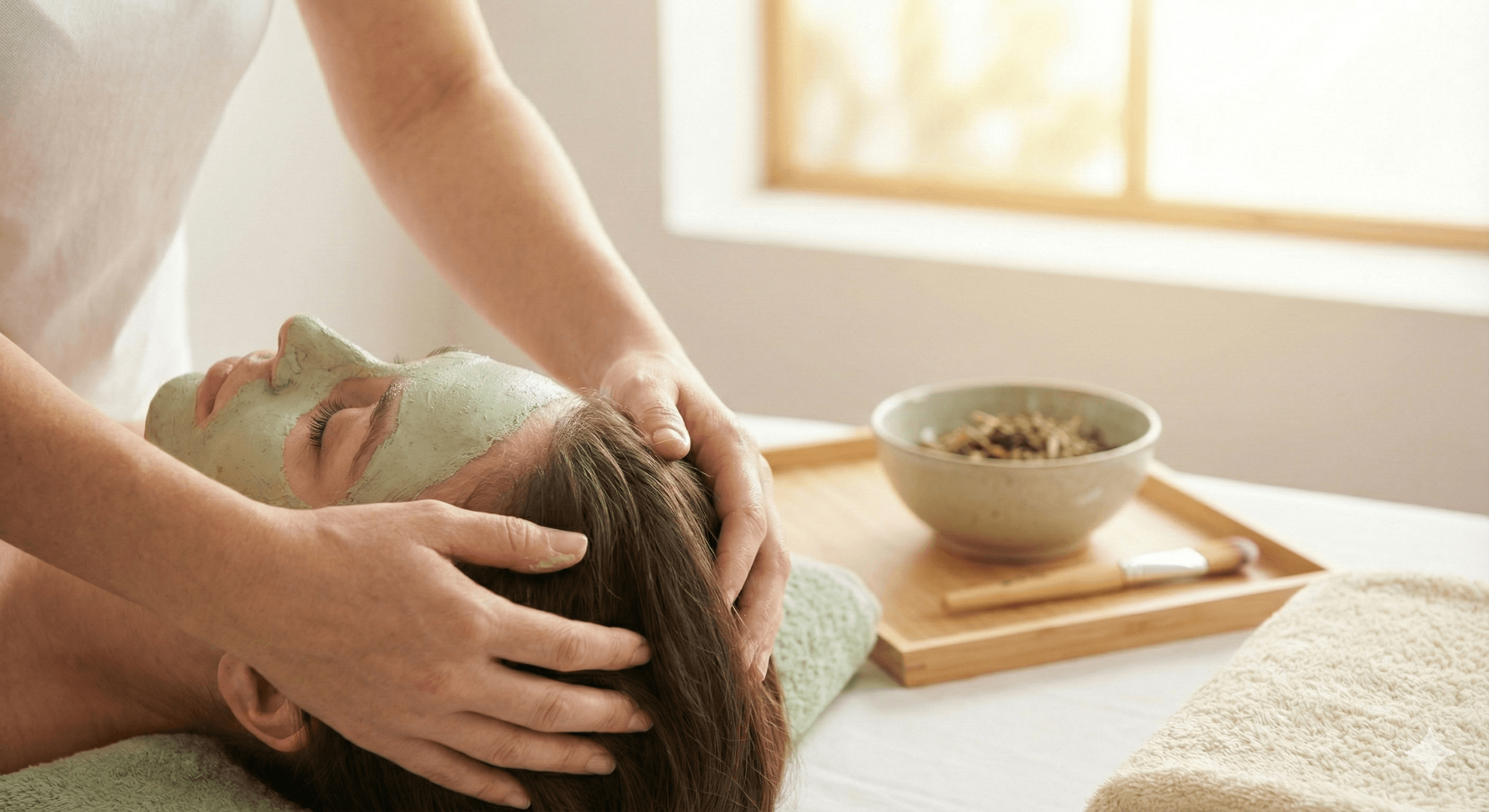 Scalp treatment workshop with Lorraine Hawkins.